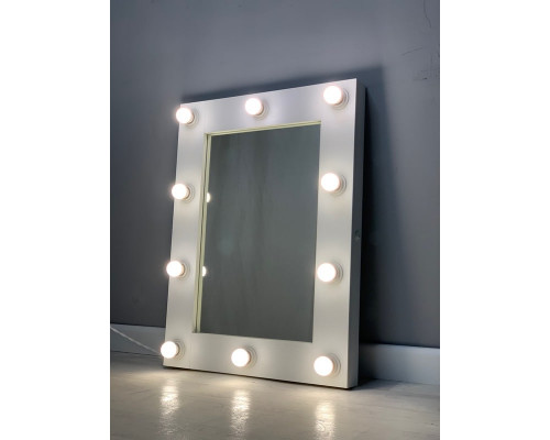 Бьюти зеркало в комнату с подсветкой 80х60 см 12 ламп премиум