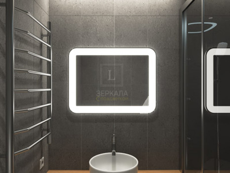 Зеркало для ванной с подсветкой Кампли 120х80 см
